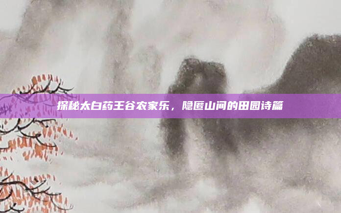 探秘太白药王谷农家乐，隐匿山间的田园诗篇
