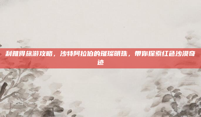 利雅得旅游攻略,沙特阿拉伯的璀璨明珠,带你探索红色沙漠奇迹