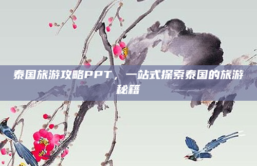 泰国旅游攻略PPT，一站式探索泰国的旅游秘籍