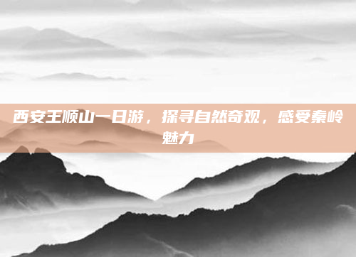 西安王顺山一日游,探寻自然奇观,感受秦岭魅力
