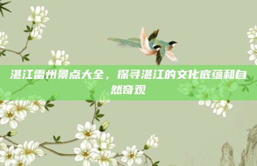 湛江雷州景点大全,探寻湛江的文化底蕴和自然奇观