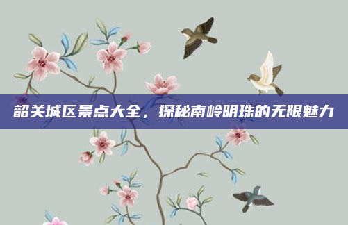 韶关城区景点大全,探秘南岭明珠的无限魅力