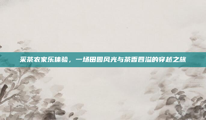 采茶农家乐体验,一场田园风光与茶香四溢的穿越之旅