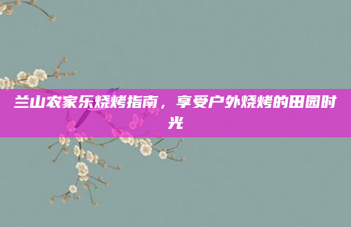 兰山农家乐烧烤指南,享受户外烧烤的田园时光