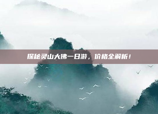 探秘灵山大佛一日游,价格全解析!