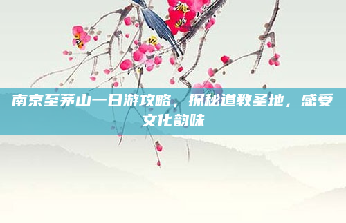 南京至茅山一日游攻略，探秘道教圣地，感受文化韵味