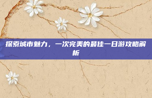 探索城市魅力,一次完美的最佳一日游攻略解析