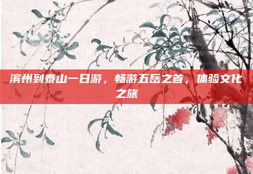 滨州到泰山一日游，畅游五岳之首，体验文化之旅