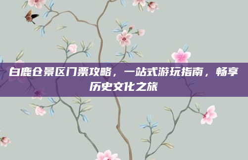 白鹿仓景区门票攻略,一站式游玩指南,畅享历史文化之旅