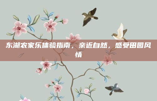 东湖农家乐体验指南,亲近自然,感受田园风情