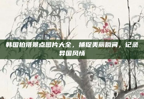 韩国拍摄景点图片大全，捕捉美丽瞬间，记录异国风情