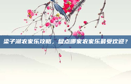 梁子湖农家乐攻略,盘点哪家农家乐最受欢迎?