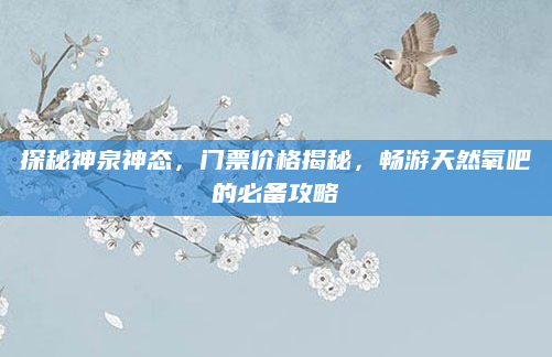 探秘神泉神态,门票价格揭秘,畅游天然氧吧的必备攻略