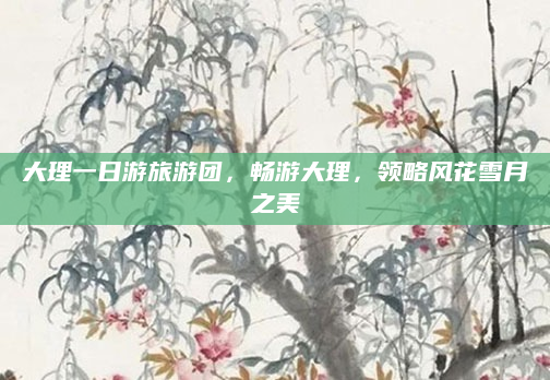 大理一日游旅游团,畅游大理,领略风花雪月之美