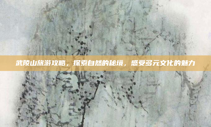 武陵山旅游攻略,探索自然的秘境,感受多元文化的魅力