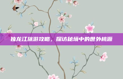 独龙江旅游攻略,探访秘境中的世外桃源