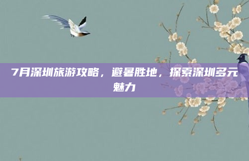 7月深圳旅游攻略,避暑胜地,探索深圳多元魅力