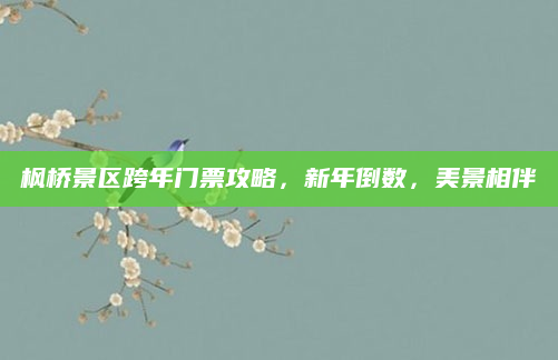 枫桥景区跨年门票攻略,新年倒数,美景相伴