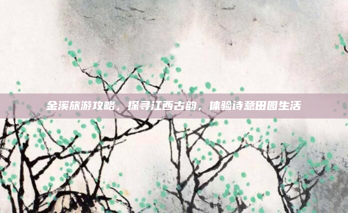 金溪旅游攻略，探寻江西古韵，体验诗意田园生活
