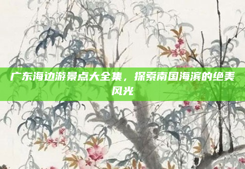 广东海边游景点大全集,探索南国海滨的绝美风光