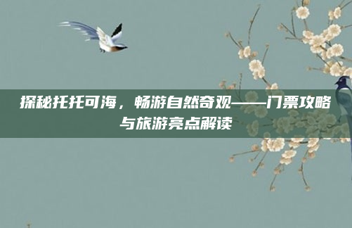 探秘托托可海,畅游自然奇观——门票攻略与旅游亮点解读