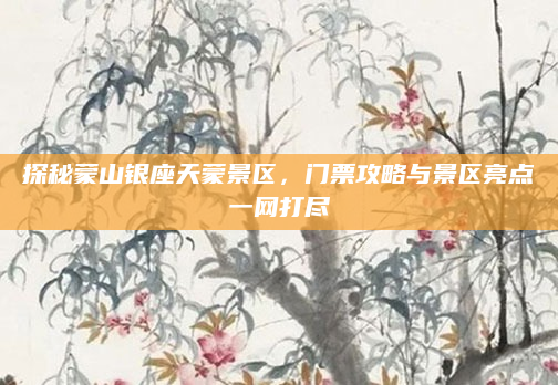 探秘蒙山银座天蒙景区,门票攻略与景区亮点一网打尽