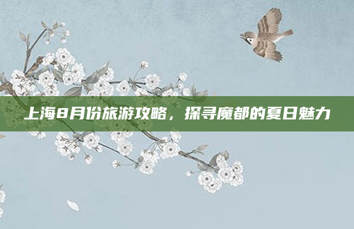 上海8月份旅游攻略,探寻魔都的夏日魅力