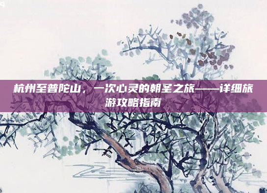 杭州至普陀山,一次心灵的朝圣之旅——详细旅游攻略指南