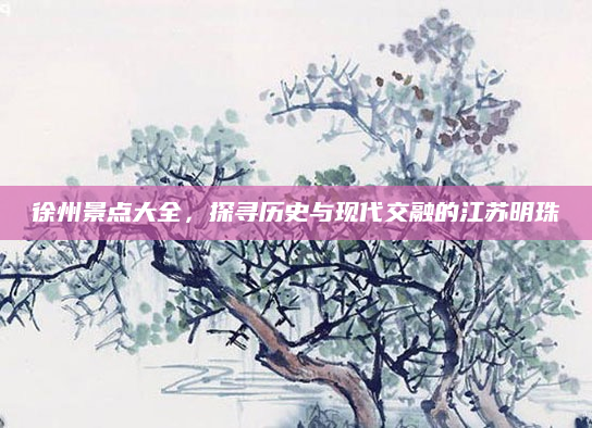 徐州景点大全，探寻历史与现代交融的江苏明珠