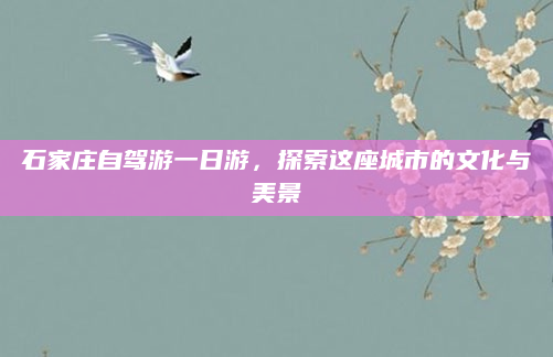 石家庄自驾游一日游,探索这座城市的文化与美景