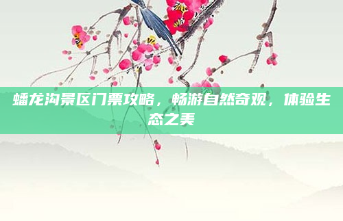 蟠龙沟景区门票攻略,畅游自然奇观,体验生态之美