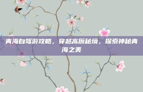 青海自驾游攻略,穿越高原秘境,探索神秘青海之美