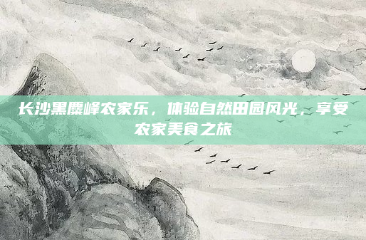 长沙黑麋峰农家乐,体验自然田园风光,享受农家美食之旅