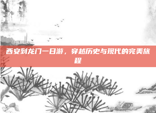 西安到龙门一日游,穿越历史与现代的完美旅程