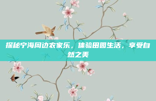 探秘宁海周边农家乐,体验田园生活,享受自然之美