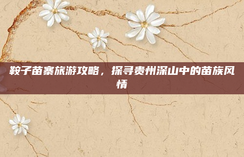 鞍子苗寨旅游攻略,探寻贵州深山中的苗族风情