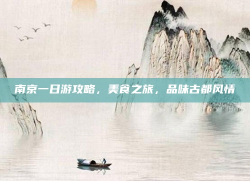 南京一日游攻略,美食之旅,品味古都风情