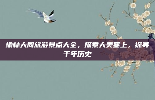 榆林大同旅游景点大全,探索大美塞上,探寻千年历史