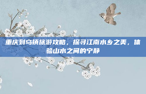 重庆到乌镇旅游攻略,探寻江南水乡之美,体验山水之间的宁静