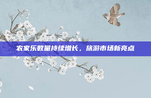 农家乐数量持续增长,旅游市场新亮点