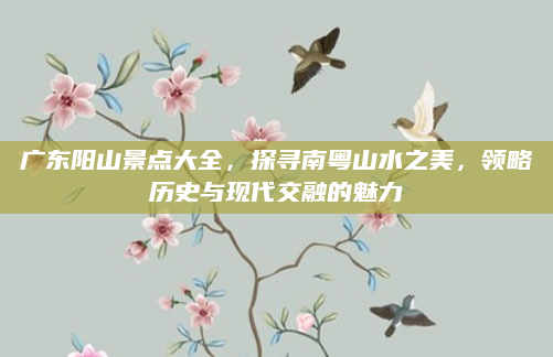 广东阳山景点大全，探寻南粤山水之美，领略历史与现代交融的魅力