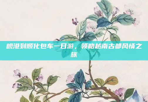 岘港到顺化包车一日游,领略越南古都风情之旅