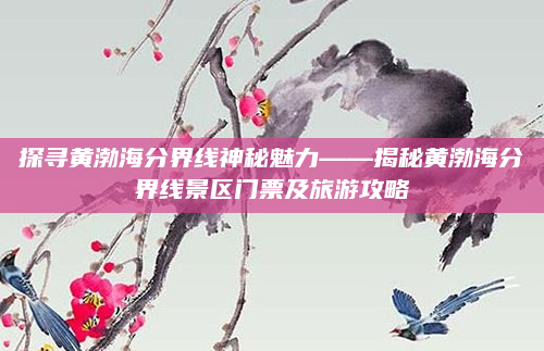 探寻黄渤海分界线神秘魅力——揭秘黄渤海分界线景区门票及旅游攻略