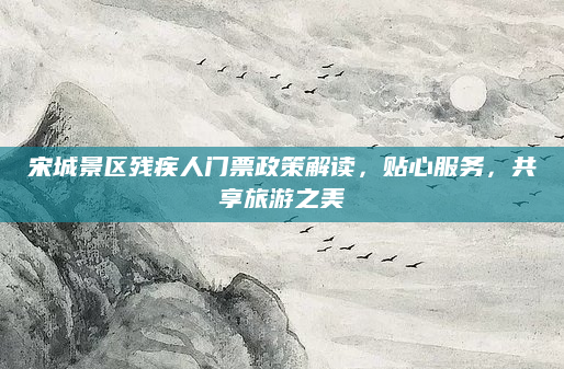 宋城景区残疾人门票政策解读,贴心服务,共享旅游之美