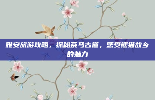 雅安旅游攻略,探秘茶马古道,感受熊猫故乡的魅力
