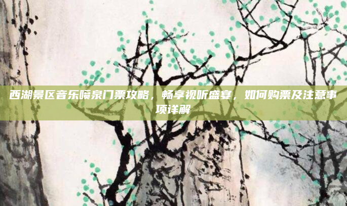 西湖景区音乐喷泉门票攻略，畅享视听盛宴，如何购票及注意事项详解