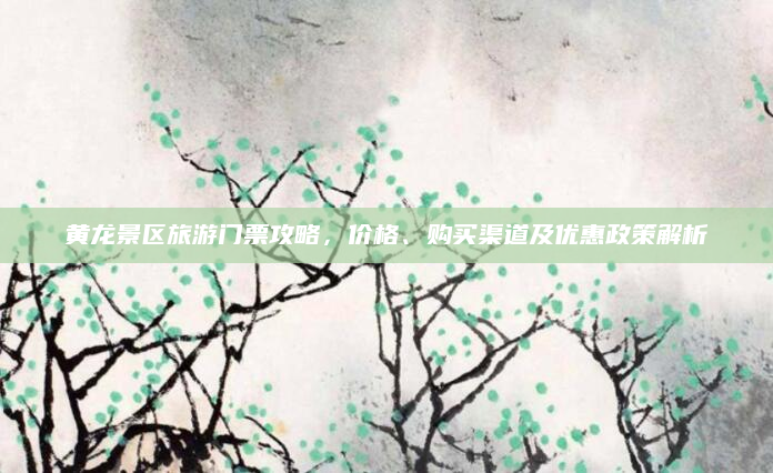 黄龙景区旅游门票攻略,价格、购买渠道及优惠政策解析