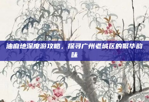 油麻地深度游攻略,探寻广州老城区的繁华韵味