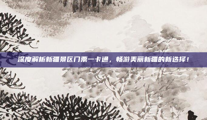深度解析新疆景区门票一卡通，畅游美丽新疆的新选择！