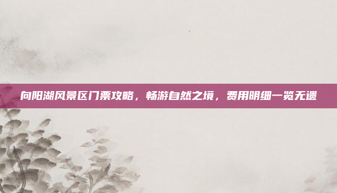 向阳湖风景区门票攻略,畅游自然之境,费用明细一览无遗